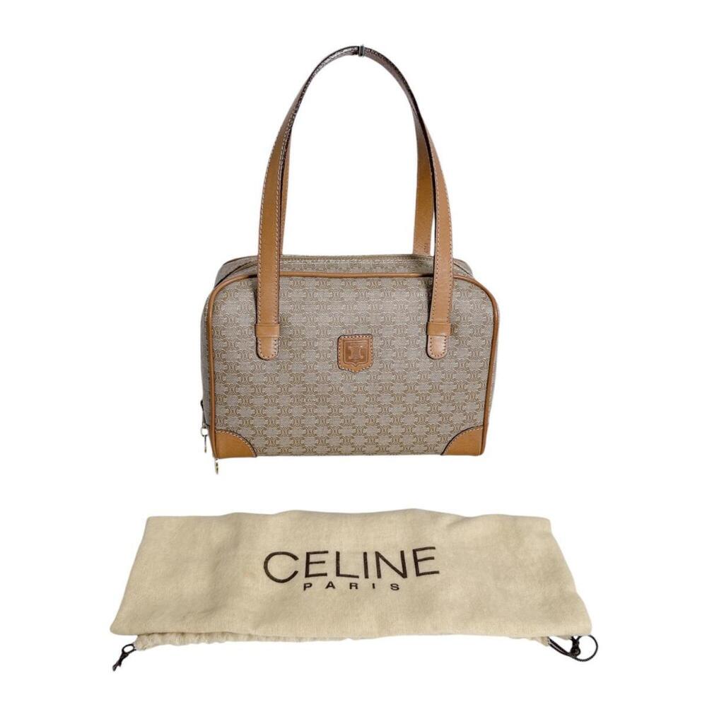 Celine CELINE handbag mini bag Triomphe Macadam brown